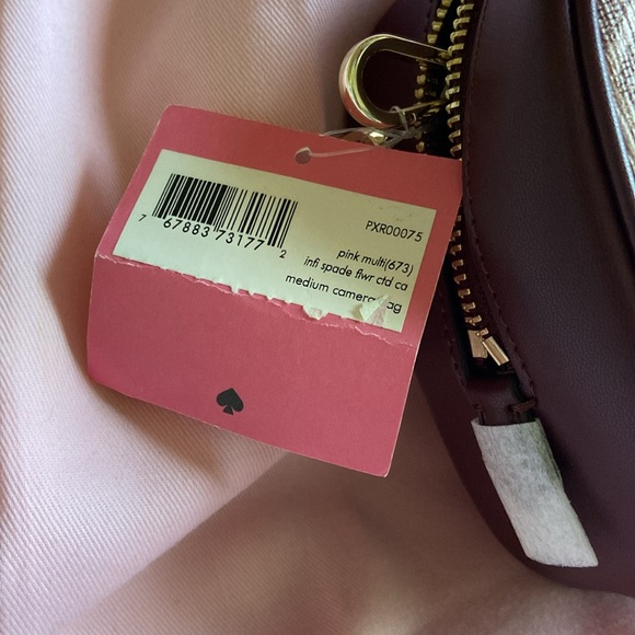 Kate Spade Spade Flower Coated Canvas Infinite Medium Crossbody Pink Multi NWT - Picture 4 of 14